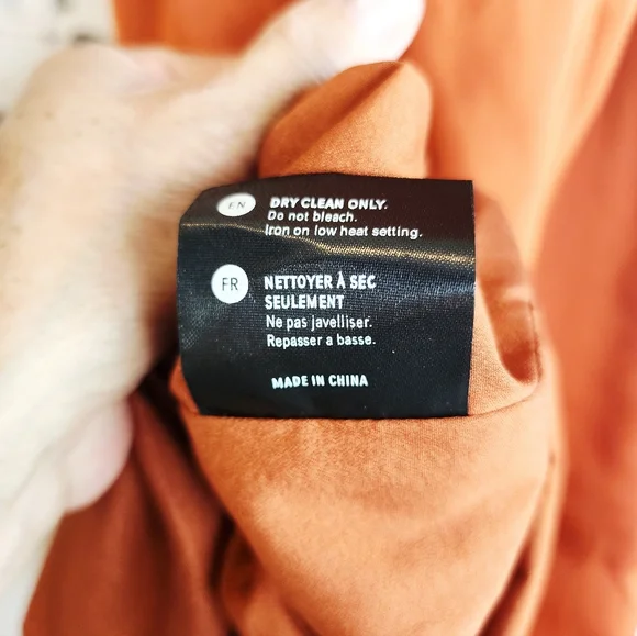 ANDREA IYAMAH THE RENI MIDI DRESS BURN ORANGE SIZE LARGE - Picture 5 of 14